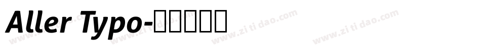 Aller Typo字体转换